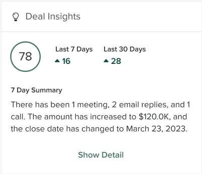 deals interface