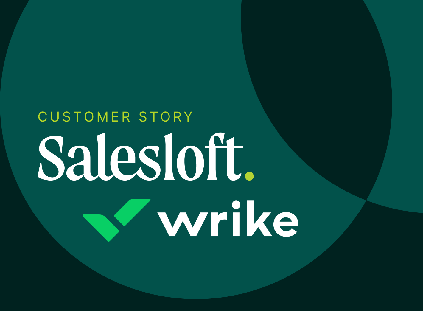 A header for Salesloft's Wrike customer story
